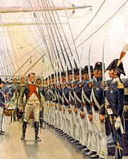 Napoléon inspectant l'escadre de Cherbourg en mai 1811 - Rougeron et Vignerot