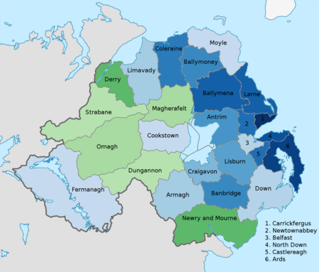 National Identity Northern Ireland Districts 2011 Census