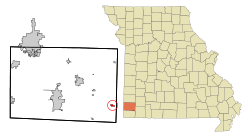 Location of Fairview, Missouri