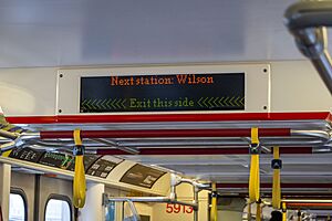 Next Station LED Display on Toronto Rocket Subway Train, December 7 2025 (01)