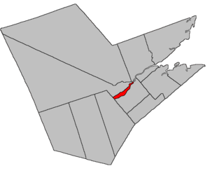Location within Northumberland County, New Brunswick