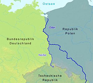 Oder-Neisse line between Germany and Poland