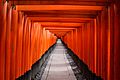 Orange hallway leading to Kyoto Prefecture (Unsplash)