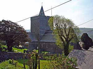 Parish church, Llanbadarn Fawr, from the northwest - geograph.org.uk - 791247