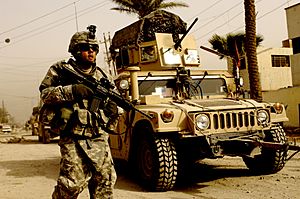 Patrol in Iraq, March 2008