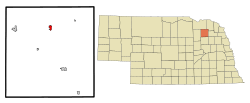 Location of Osmond, Nebraska