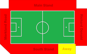 Pittodrie map