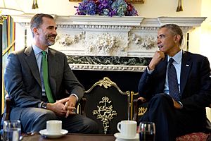 President Barack Obama and King Felipe VI of Spain, 2014