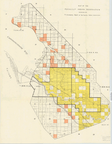 Puyallup Reservation map 1892
