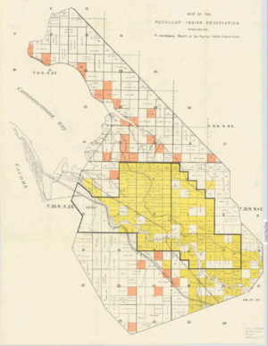 Puyallup Reservation map 1892