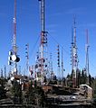 Radio towers on Sandia Peak - closeup