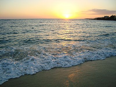 Sunset at Rancho Luna Beach