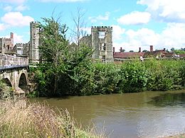 River Rother by Cowdray Ruins