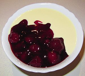 Rote Grütze Vanillesauce 2