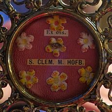 Saint Gerard Church (Lima, Ohio) - St. Clement Mary Hofbauer relic, detail
