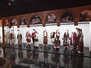 Serbian and Albanian national attire from Kosovo and Metohija