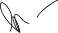 Signature of Abdurrahman Wahid