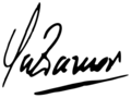 Signature of Jaime Paz Zamora