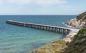 Stenhouse Bay Jetty, Northwest view 20230208