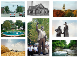 Images representing the city of Streator, Illinois
