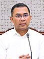 Tarique Rahman at meeting on Farmer cards, Cabinet Division, Secretariat, Dhaka, 2026-02-23 (cropped)