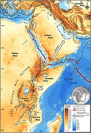 Tectonic African Arabian Rift System
