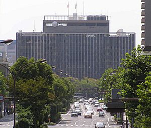 The Okayama city office is faced from the north