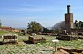 The foundations of the triumphal arch which stood south of the capitol and faced the forum, Sala Colonia, Morocco (32132351604)
