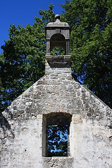 The ruins of Old Dollar Parish Church