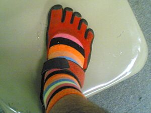 Toe socks + toe shoes