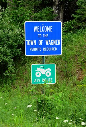 Town of Wagner Marinette Co. Wisconsin - Welcome sign