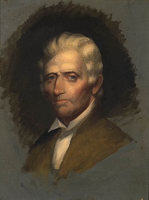 Unfinished portrait of Daniel Boone by Chester Harding 1820