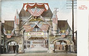 Union Stock Yards, Chicago, Illinois, circa 1901-1907