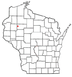 Location of Wilkinson, Wisconsin