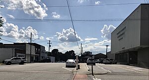 East Elm Street in downtown Yadkinville