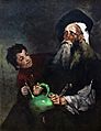(Toulouse) Lazarillo de Tormes et son maître aveugle (l'aveugle à la cruche verte et l'enfant) - Théodule Ribot - Cleveland Museum of Art, Ohio, U.S.A
