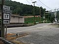 2017-07-22 17 05 23 View north along West Virginia State Route 17 Truck (Stollings Road) at West Virginia State Route 10 (Stollings Avenue) in Stollings, Logan County, West Virginia