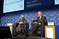 44. St.Gallen Symposium 2014-Aubrey de Grey (Chief Science Officer der SENS Research Foundation) im Gespräch mit Stephen Sackur (BBC)-HSGH 022-002338-07