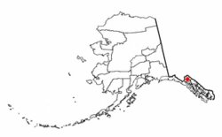 Location of Lutak, Alaska
