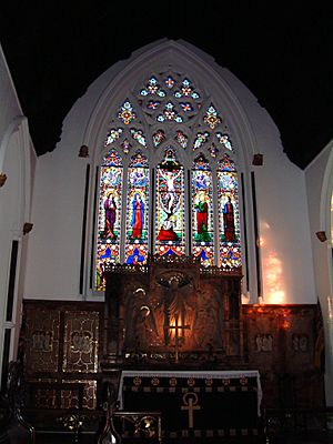 Altar and window, Stapleton Church