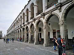 Arcades de la Plaza de Armas d'Arequipa