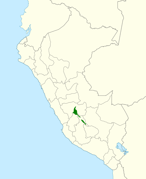 Atlapetes melanopsis map