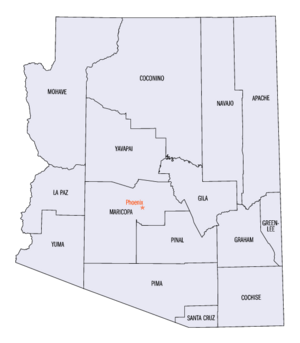 Az county map