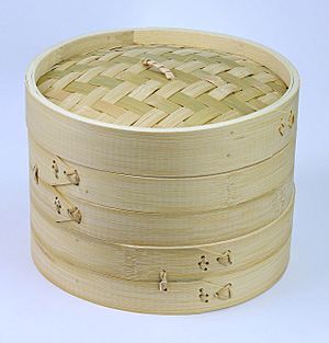 Bamboo steamer-top oblique-fs PNr°0727