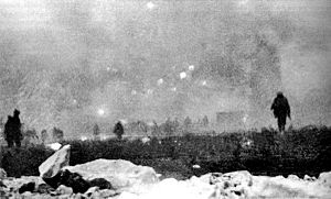 British infantry advancing at Loos 25 September 1915