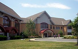 The Cherry Hill Public Library, one of the largest in New Jersey, at 72,000 square feet (6,700 m2)