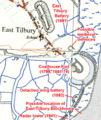Coalhouse Fort area map