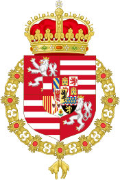 Coat of Arms of Ferdinand I of Austria (1503-1564) as King of Hungary and Bohemia.svg