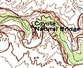 Coyote Natural Bridge map