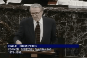 Dale Bumpers during the Clinton impeachment trial on January 21, 1999 (03)